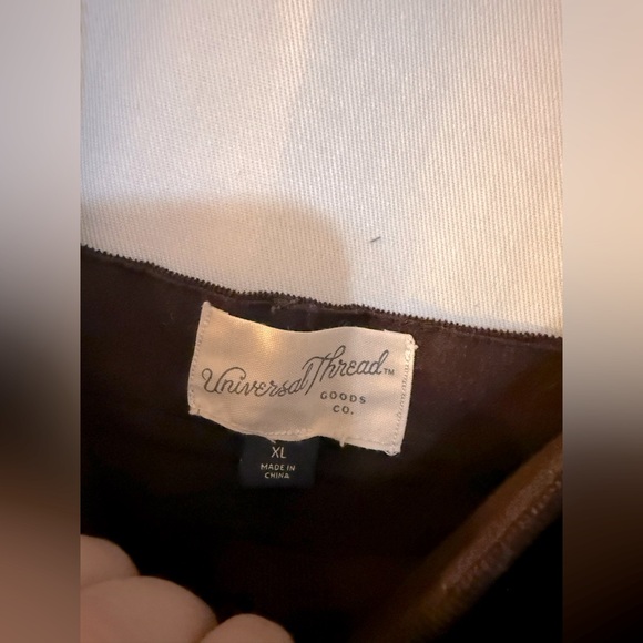 Universal Thread Maroon Corduroy Button-Down Mini Dress - Picture 5 of 5